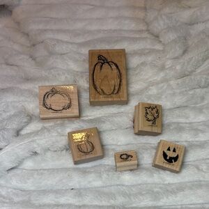 Stampin’ Up Wooden Stamp Set with Autumn Designs